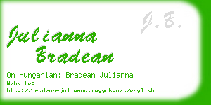 julianna bradean business card